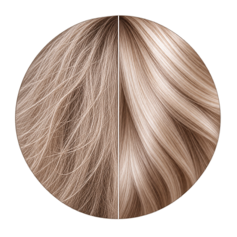 Thin aged hair